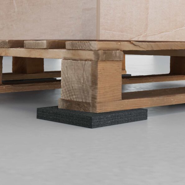 vidaXL Gumová podložka Čierna Guma – Obrázok 4