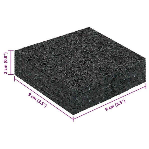 vidaXL Gumová podložka Čierna Guma – Obrázok 10