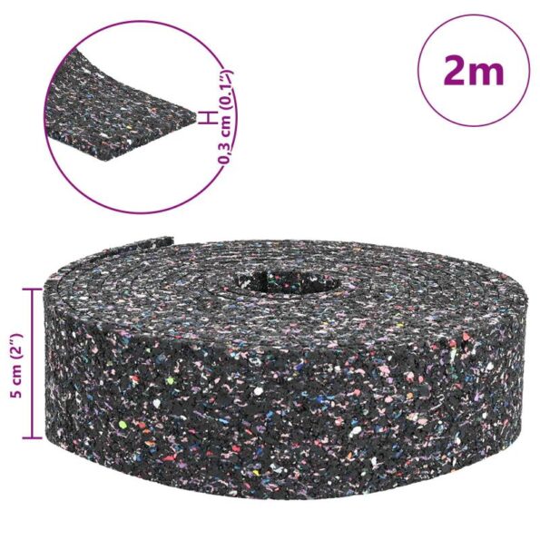 vidaXL Gumená valec Čierna Guma – Obrázok 10