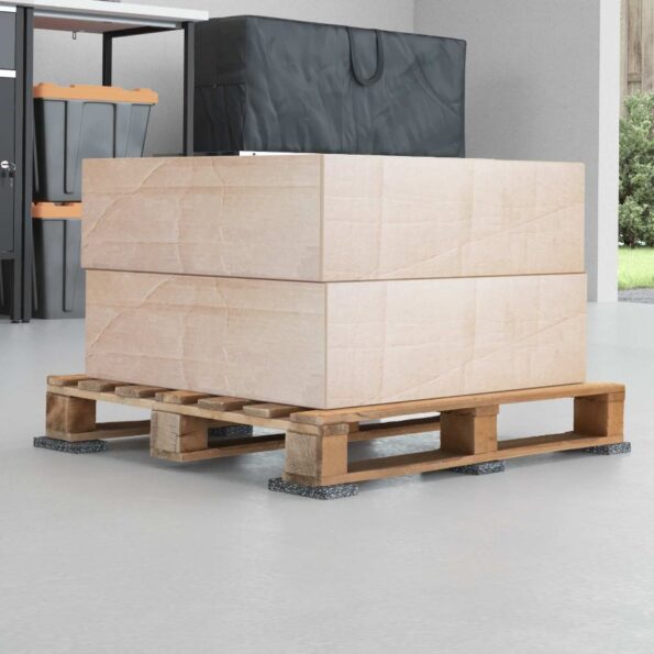 vidaXL Gumená valec Čierna Guma – Obrázok 4