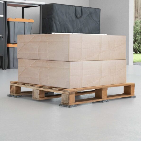 vidaXL Gumená valec Čierna Guma – Obrázok 3