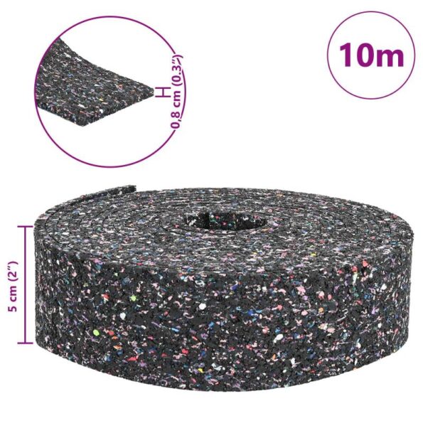 vidaXL Gumená valec Čierna Guma – Obrázok 10