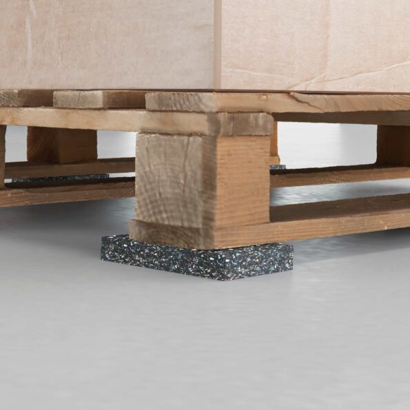 vidaXL Gumená valec Čierna Guma – Obrázok 3