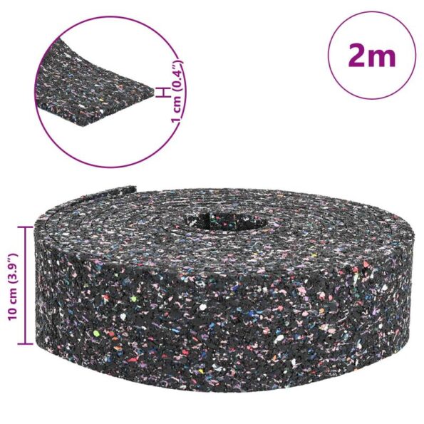 vidaXL Gumená valec Čierna Guma – Obrázok 11