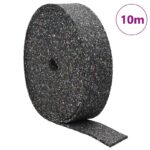 vidaXL Gumená valec Čierna Guma – Obrázok 3