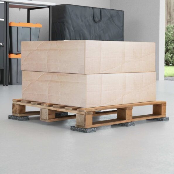 vidaXL Gumená valec Čierna Guma – Obrázok 5