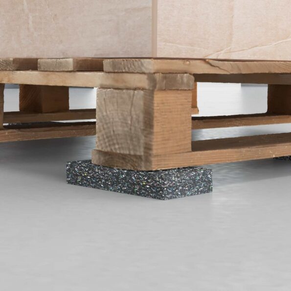 vidaXL Gumená valec Čierna Guma – Obrázok 4