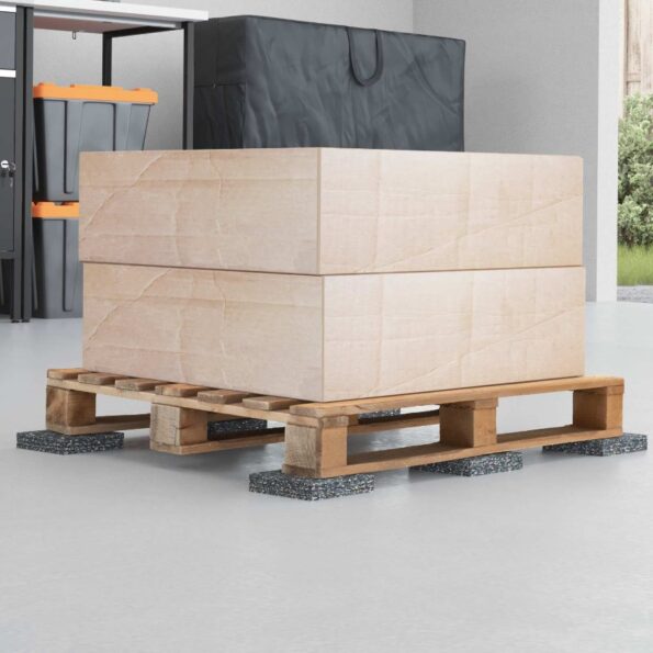 vidaXL Gumená valec Čierna Guma – Obrázok 5