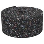 vidaXL Gumená valec Čierna Guma – Obrázok 6