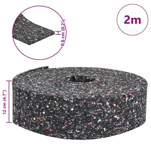 vidaXL Gumená valec Čierna Guma – Obrázok 11