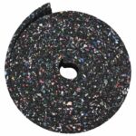 vidaXL Gumená valec Čierna Guma – Obrázok 7