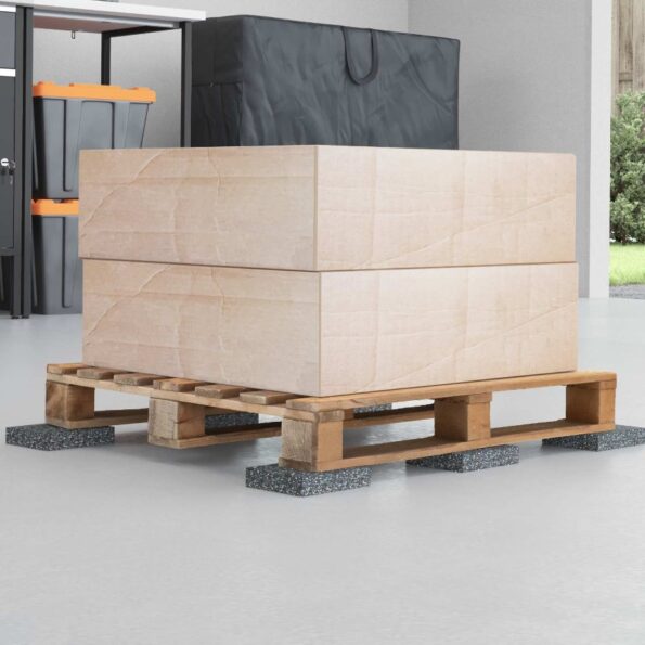 vidaXL Gumená valec Čierna Guma – Obrázok 5