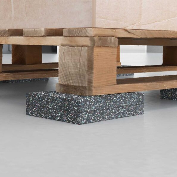 vidaXL Gumená valec Čierna Guma – Obrázok 4