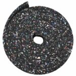 vidaXL Gumená valec Čierna Guma – Obrázok 7