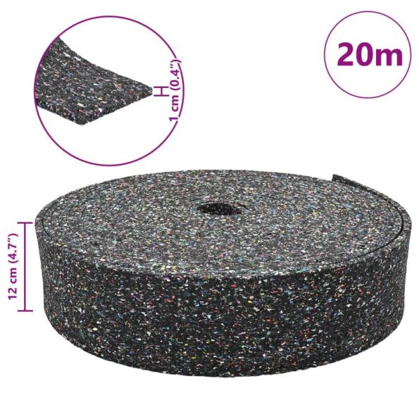 vidaXL Gumená valec Čierna Guma – Obrázok 11