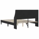 vidaXL Rám postele s čelnou doskou Čierny 140 x 200 cm Zamat – Obrázok 6