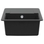 vidaXL Drez Čierna 670 x 460 mm Granite – Obrázok 4