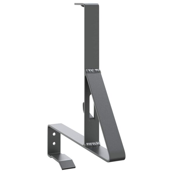 vidaXL Podpora strážcu snehu Antracit 29,5 x 3 x 34,5 cm Oceľ – Obrázok 2