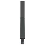 vidaXL Podpora strážcu snehu 2 pcs Antracit 29,5 x 3 x 34,5 cm Oceľ – Obrázok 5