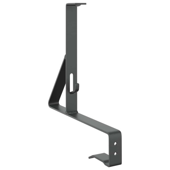 vidaXL Podpora strážcu snehu 2 pcs Antracit 29,5 x 3 x 34,5 cm Oceľ – Obrázok 7