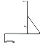 vidaXL Podpora strážcu snehu 6 pcs Antracit 29,5 x 3 x 34,5 cm Oceľ – Obrázok 6