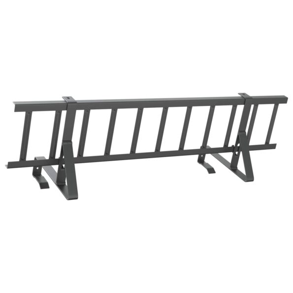 vidaXL Strážca snehu na streche Antracit 100 x 29,5 x 34,5 cm Oceľ – Obrázok 2