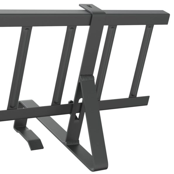 vidaXL Strážca snehu na streche Antracit 100 x 29,5 x 34,5 cm Oceľ – Obrázok 8