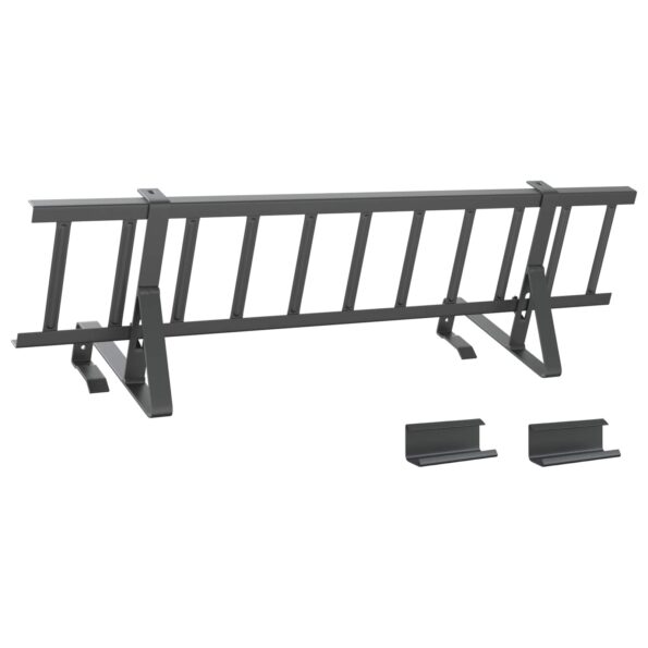 vidaXL Strážca snehu na streche Antracit 800 x 29,5 x 34,5 cm Oceľ – Obrázok 2