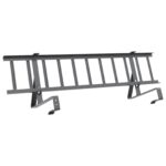 vidaXL Strážca snehu na streche Antracit 800 x 29,5 x 34,5 cm Oceľ – Obrázok 9