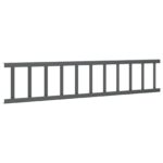 vidaXL Strážca snehu na streche Antracit 100 x 2,5 x 20 cm Oceľ – Obrázok 4