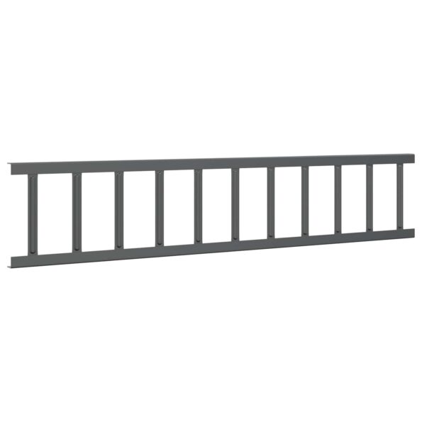vidaXL Strážca snehu na streche Antracit 100 x 2,5 x 20 cm Oceľ – Obrázok 4