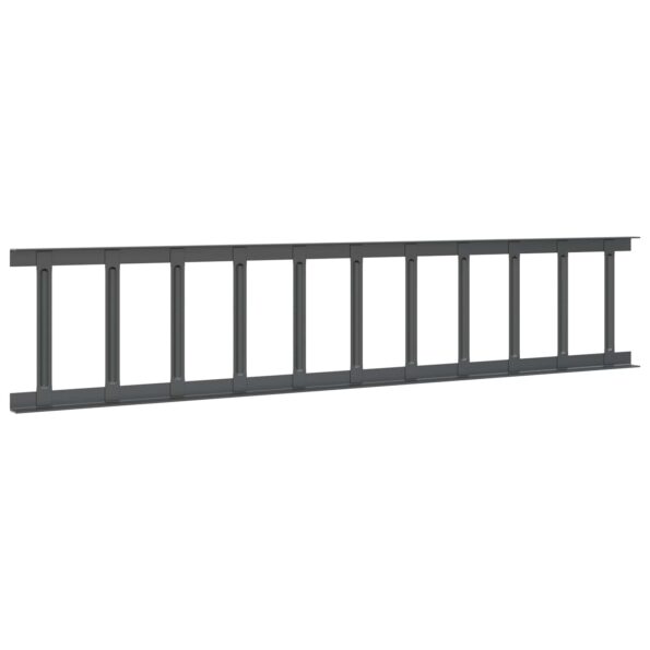 vidaXL Strážca snehu na streche Antracit 600 x 2,5 x 20 cm Oceľ – Obrázok 8