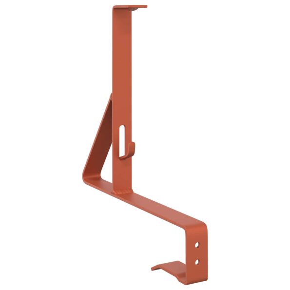 vidaXL Podpora strážcu snehu Červená 29,5 x 3 x 34,5 cm Oceľ – Obrázok 6