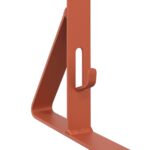 vidaXL Podpora strážcu snehu 2 pcs Červená 29,5 x 3 x 34,5 cm Oceľ – Obrázok 8