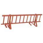 vidaXL Strážca snehu na streche Červená 100 x 29,5 x 34,5 cm Oceľ – Obrázok 2