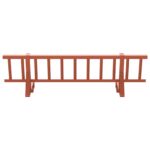 vidaXL Strážca snehu na streche Červená 100 x 29,5 x 34,5 cm Oceľ – Obrázok 4