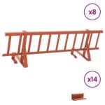 vidaXL Strážca snehu na streche Červená 800 x 29,5 x 34,5 cm Oceľ – Obrázok 3