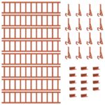 vidaXL Strážca snehu na streche Červená 800 x 29,5 x 34,5 cm Oceľ – Obrázok 7