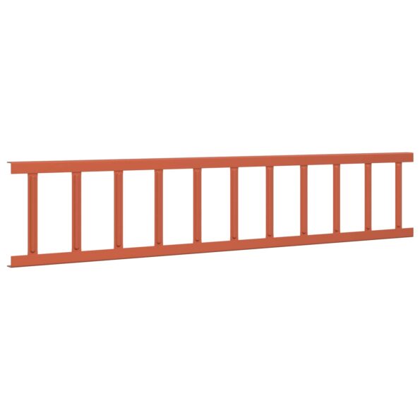 vidaXL Strážca snehu na streche Červená 100 x 2,5 x 20 cm Oceľ – Obrázok 4