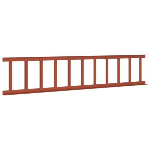 vidaXL Strážca snehu na streche Červená 100 x 2,5 x 20 cm Oceľ – Obrázok 7