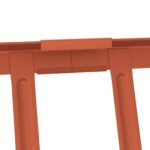 vidaXL Strážca snehu na streche Červená 100 x 2,5 x 20 cm Oceľ – Obrázok 8