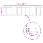 vidaXL Strážca snehu na streche Červená 100 x 2,5 x 20 cm Oceľ – Obrázok 9