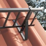 vidaXL Podpora strážcu snehu 6 pcs Čierna 29,5 x 3 x 34,5 cm Oceľ – Obrázok 3