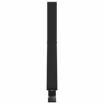 vidaXL Podpora strážcu snehu 6 pcs Čierna 29,5 x 3 x 34,5 cm Oceľ – Obrázok 5