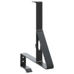 vidaXL Podpora strážcu snehu 12 pcs Čierna 29,5 x 3 x 34,5 cm Oceľ – Obrázok 2