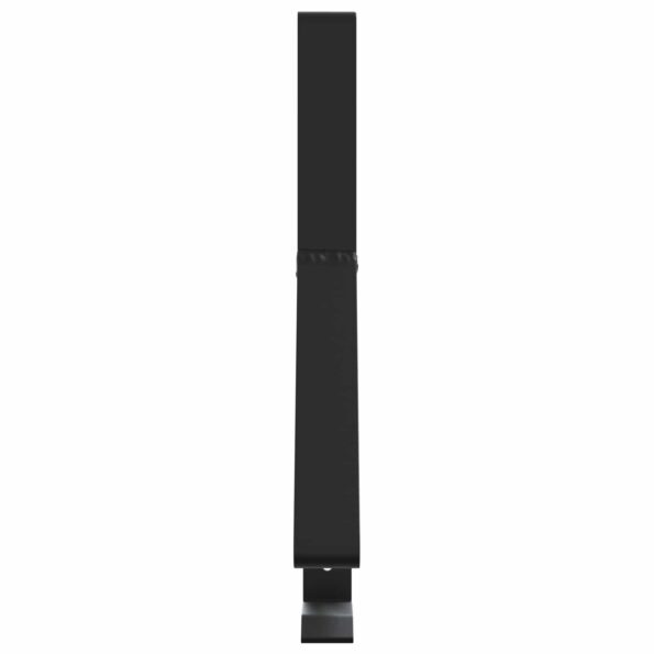 vidaXL Podpora strážcu snehu 12 pcs Čierna 29,5 x 3 x 34,5 cm Oceľ – Obrázok 5