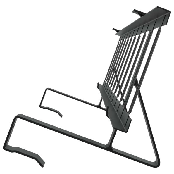 vidaXL Strážca snehu na streche Čierna 100 x 29,5 x 34,5 cm Oceľ – Obrázok 6