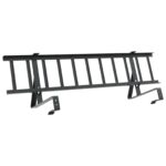 vidaXL Strážca snehu na streche Čierna 100 x 29,5 x 34,5 cm Oceľ – Obrázok 7