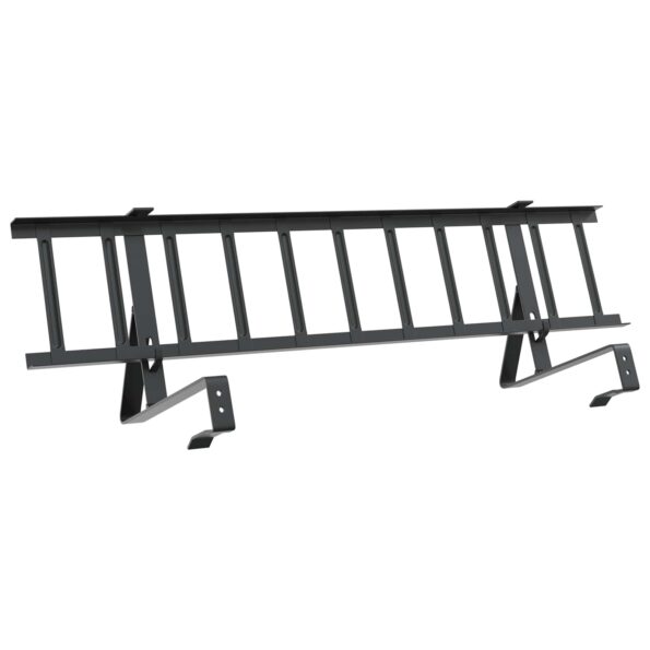 vidaXL Strážca snehu na streche Čierna 100 x 29,5 x 34,5 cm Oceľ – Obrázok 7
