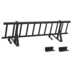 vidaXL Strážca snehu na streche Čierna 800 x 29,5 x 34,5 cm Oceľ – Obrázok 2